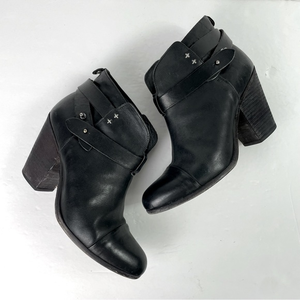 Rag & Bone Harrow Black Heeled Ankle Boot‎